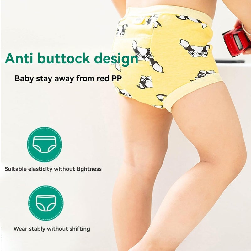 Beauenty 7PCS Baby Potty Training Underwear - Breathable Cotton Training Pants for Toddlers (0-3 Years, Boy, M) - Image 3